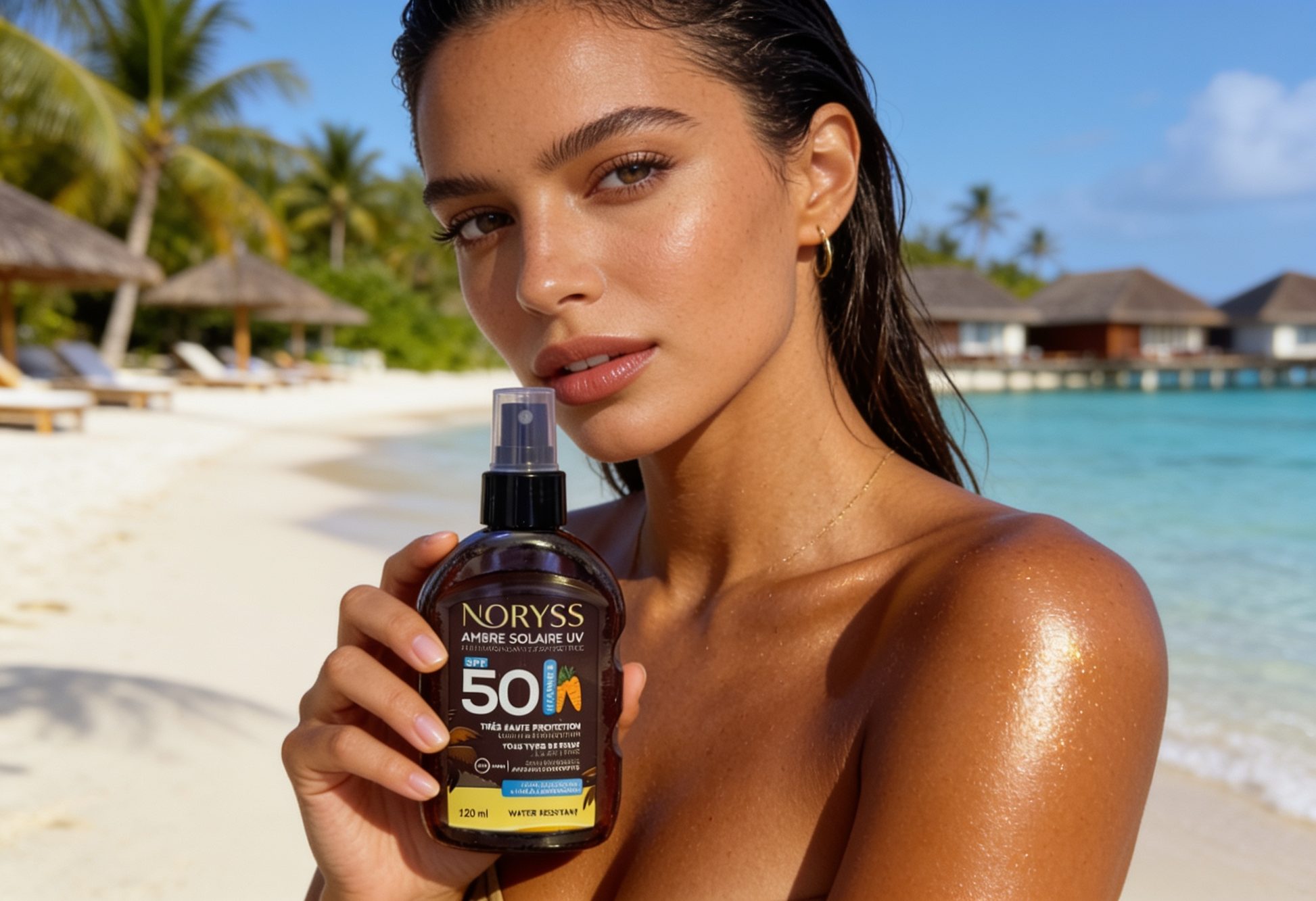 NORYSS Ambre Solaire UV – Huile bronzante protectrice SPF 50