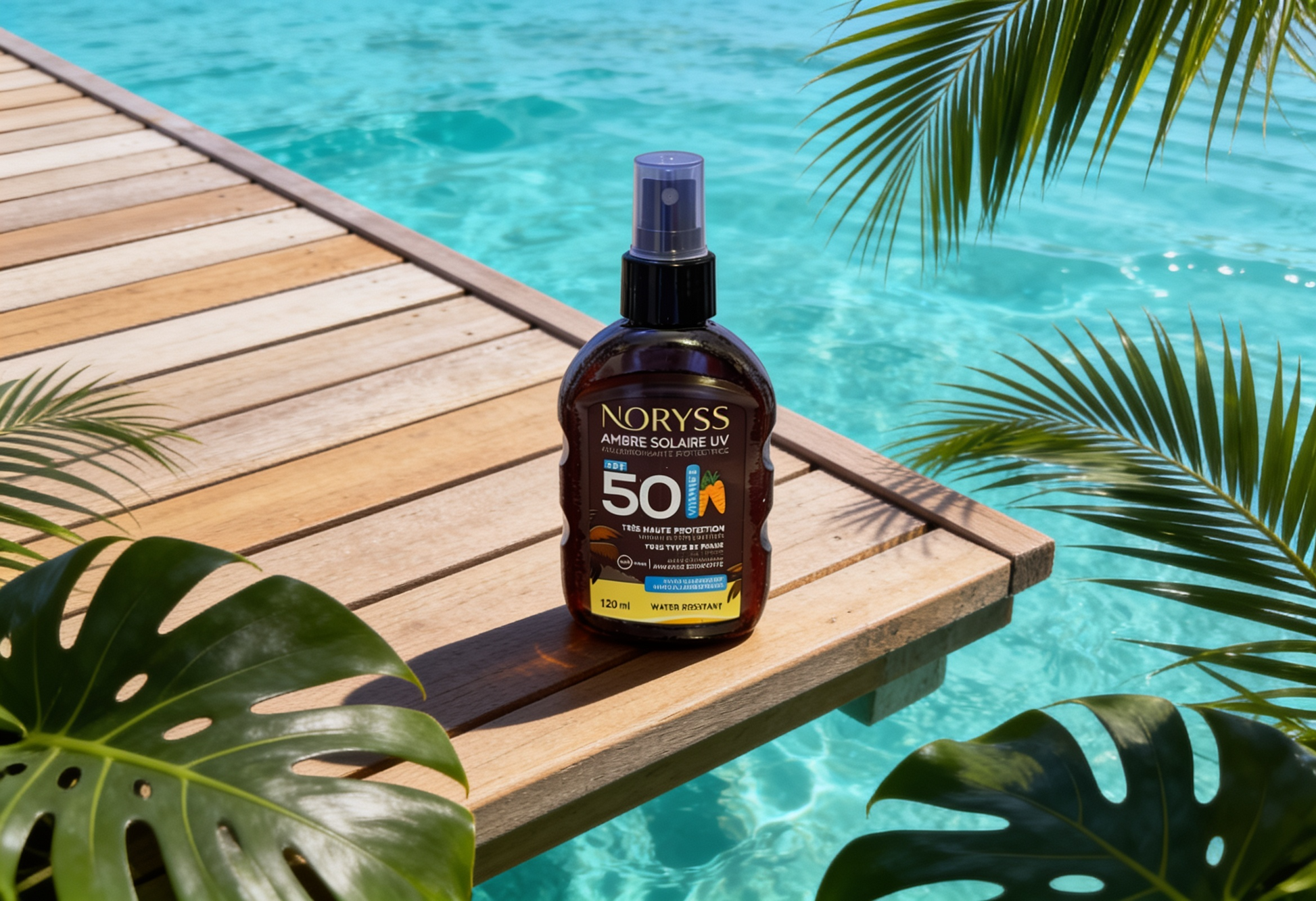 NORYSS Ambre Solaire UV – Huile bronzante protectrice SPF 50
